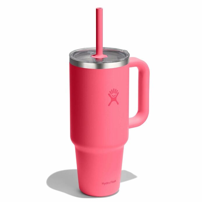 40-oz-travel-tumbler-x3 tt40pscc668-40-oz-travel-tumbler-clear-lid-popstar-pink-angled.jpg